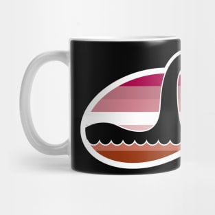 Lesbian Nessie Cryptid Pride Mug